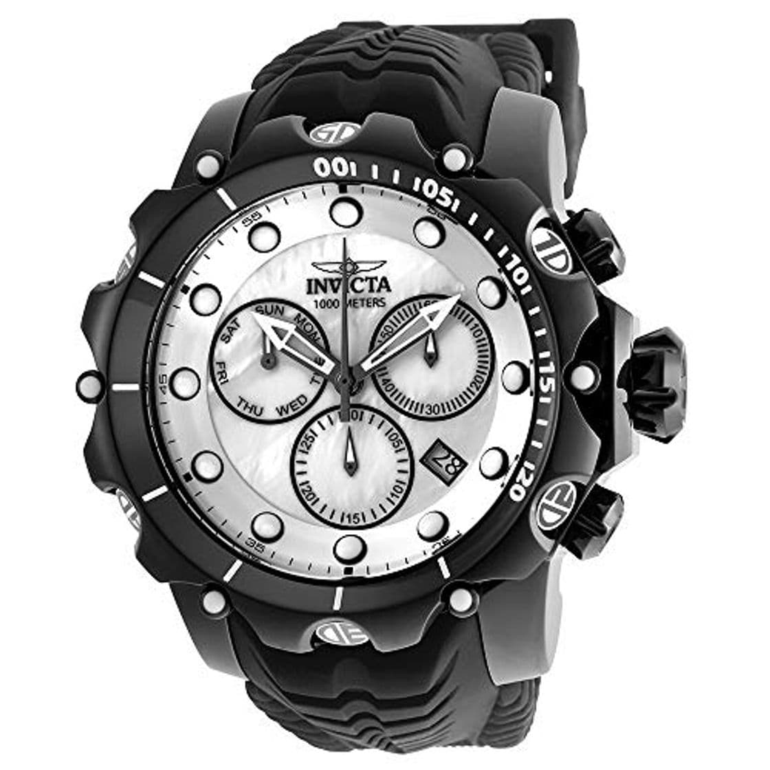 Product Invicta Venom Reloj de hombre cuarzo suizo analógico correa de silicona 26246