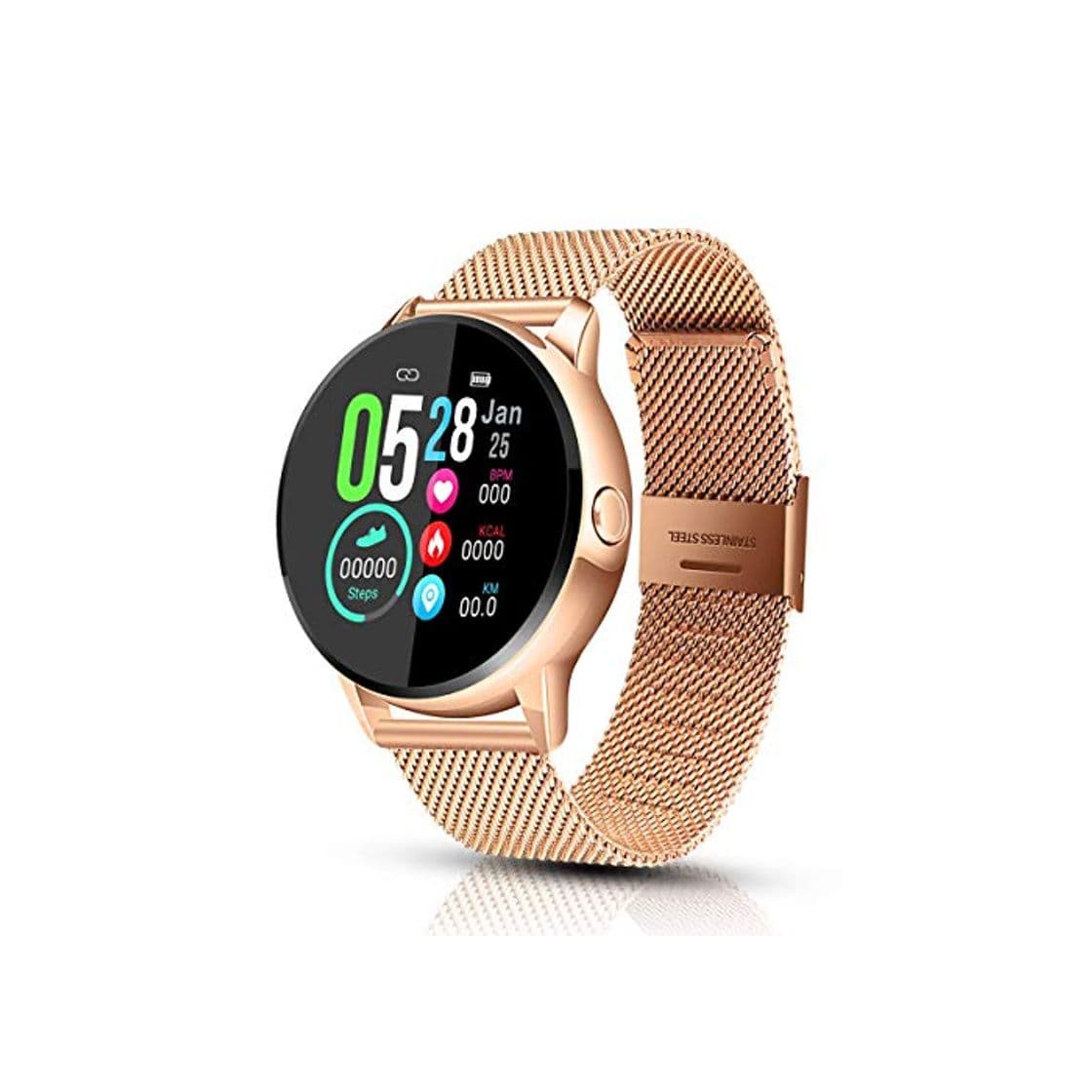 Producto EIVOTOR Smart Watch Sport Fitness Activity Tracker Pulsera Pantalla conectada Touch Podometer Climate Alarm Clock para Mujer Hombre Niño