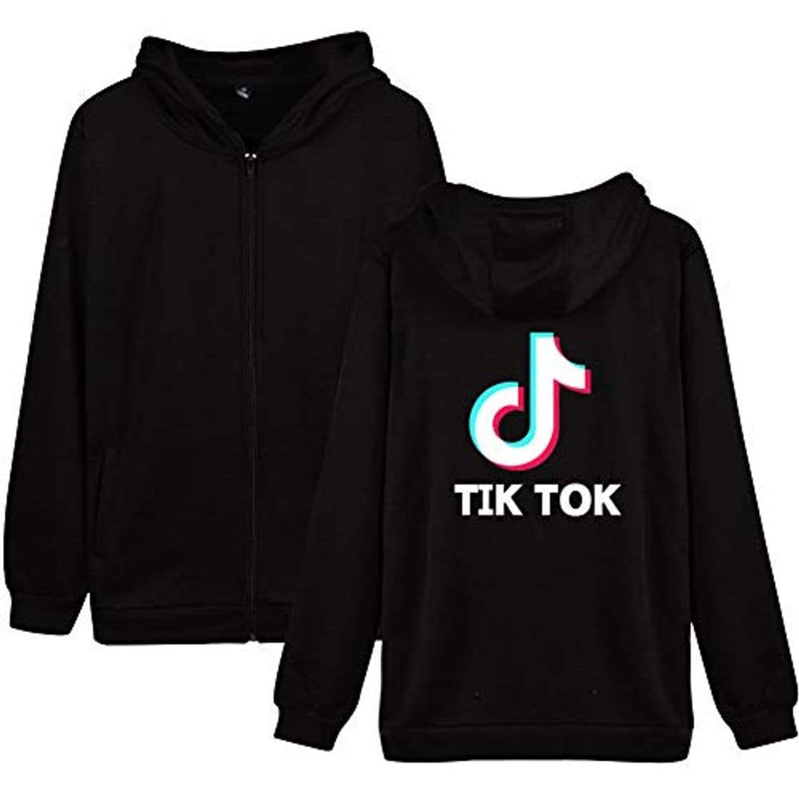 Moda TIK Tok Chaqueta con Capucha y Cremallera Mujer Hombre Sudadera Unisex Blazer Manga Larga Abrigos Otoño Invierno Pullover Hip Hop Jersey Hoodie Cardigan Jaqueta Jumper Top Jacket C00605WY071S