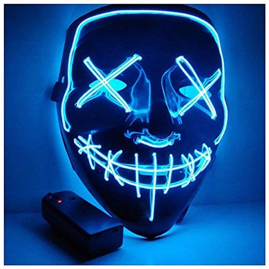 Product Foneso Máscaras LED de Halloween, terribles Disfraces para Halloween, Cosplay, Carnaval, Fiestas