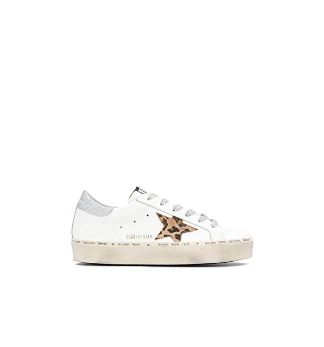 Fashion Moda Golden Goose Mulher G36WS945M7 Blanco Cuero Zapatillas