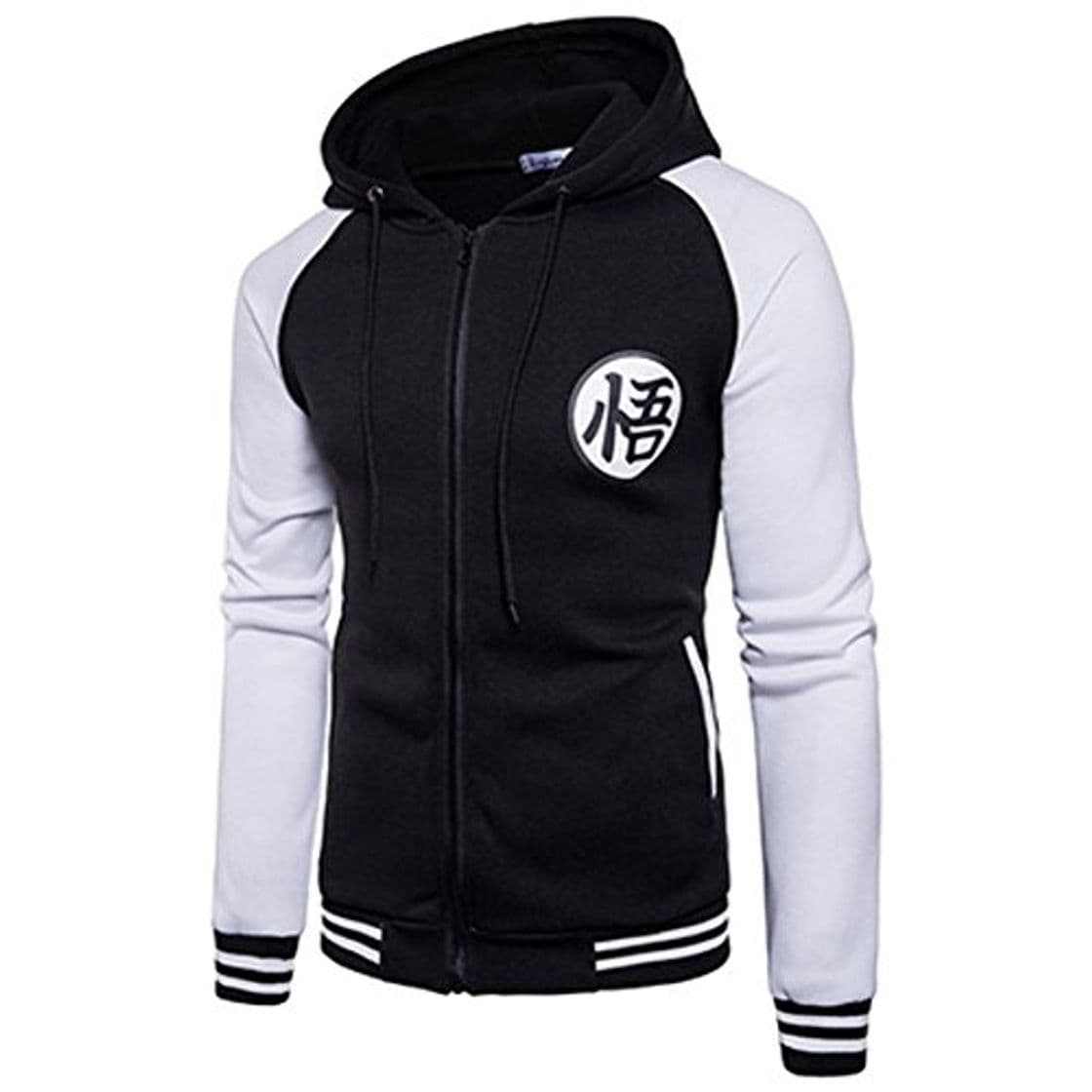 Fashion PIZZ ANNU Sudadera con Capucha Dragon Ball Z Son Goku Zip-Up para