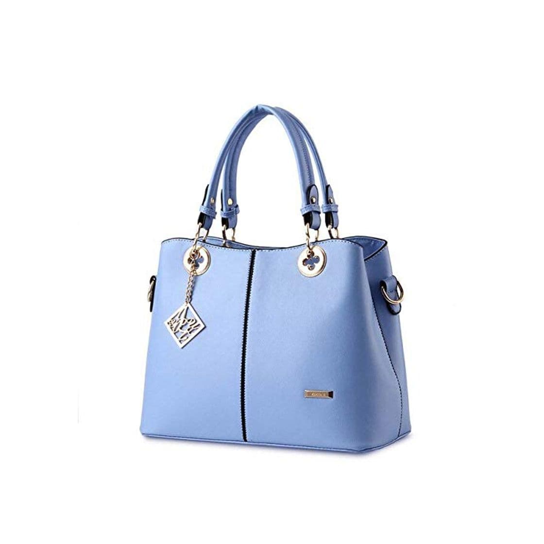 Producto GDSZN Bolsos Bolsos Mujer PU Bolso De Cuero Casual De Color Sólido Bolso Femenino Diseñador De La Marca De Moda Bolsa Feminina   Azul Claro