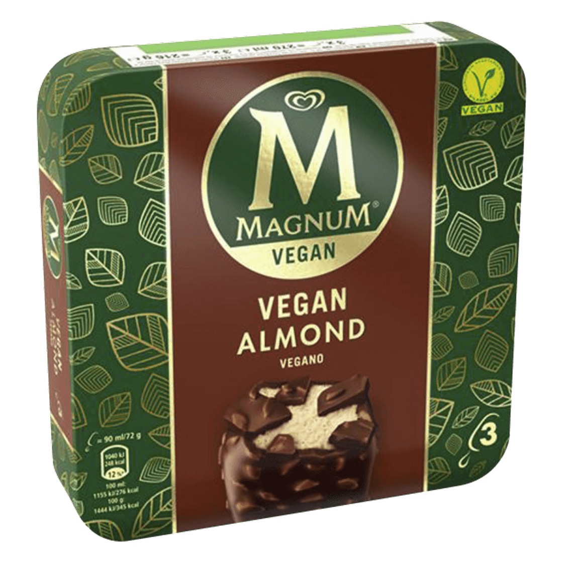 Fashion Magnum Vegano Almendras x 3 | Frigo España