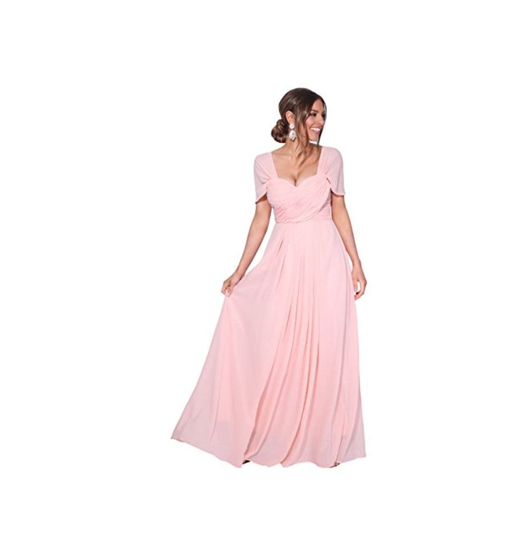 Producto KRISP Vestido Fiesta Largo Talla Grande Boda Elegante Plisado Noche,