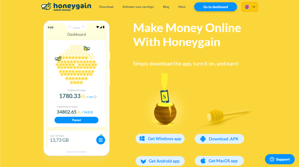 App Honeygain: Genera ingresos sin hacer nada🔥