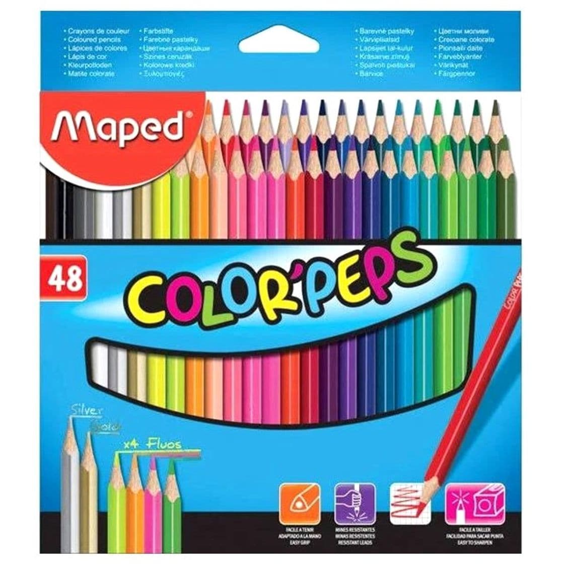 Fashion Lapis de cor 48 cores peps Maped 