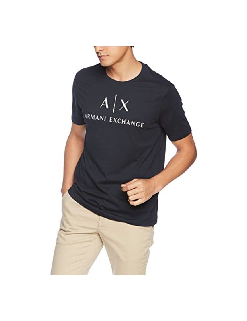 Fashion Armani Exchange 8nztcj Camiseta, Azul