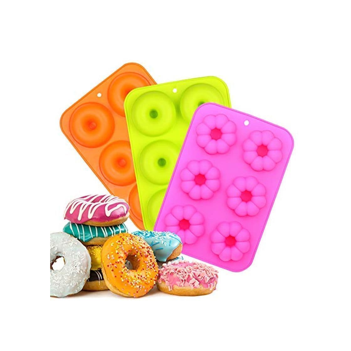 Product EKKONG Moldes de Silicona Donut