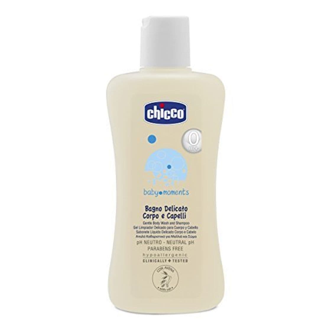 Lugar Chicco baby moments - Gel limpiador para cuerpo y cabello