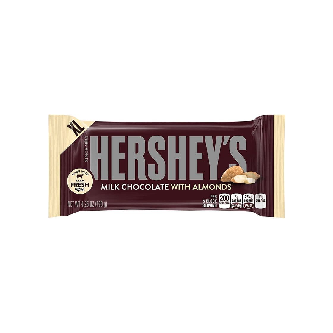 Product HERSHEY'S Milk Chocolate Bar with Almonds 