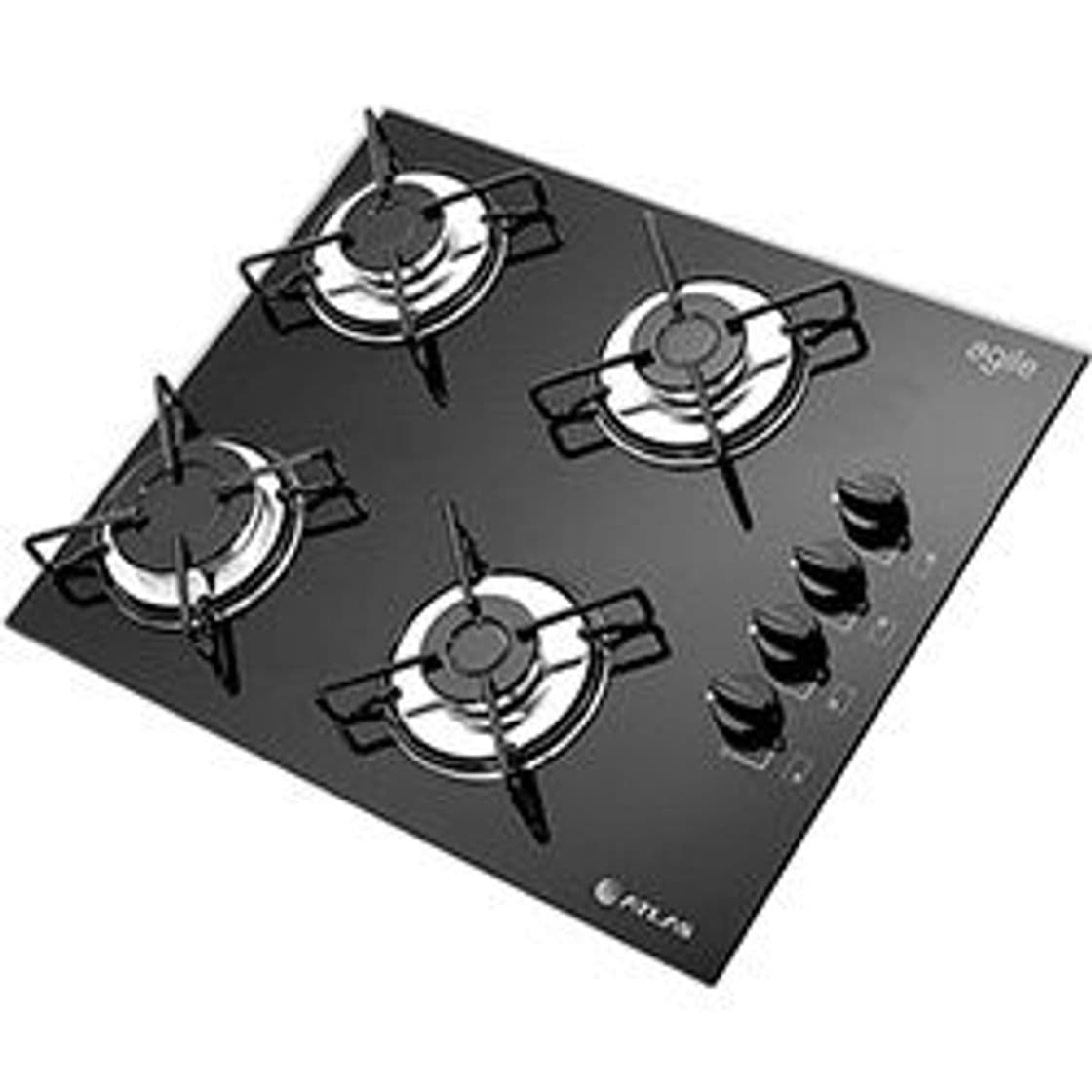 Fashion Cooktop à Gás 4 Bocas Atlas Agile Preto Mega Chamas - Americanas