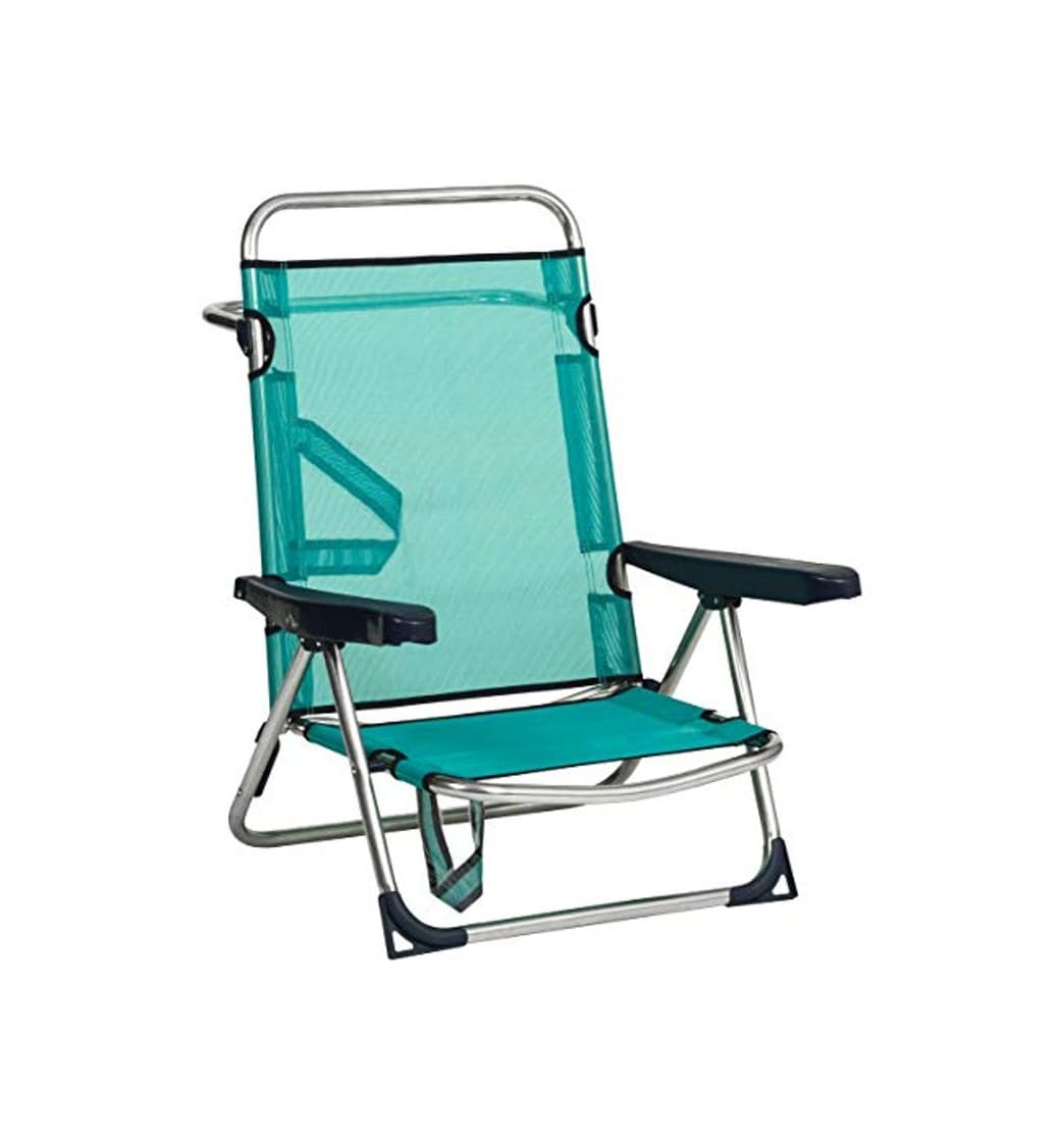 Producto Alco - Silla Cama Playa Aluminio Fibreline Color Azul Turquesa