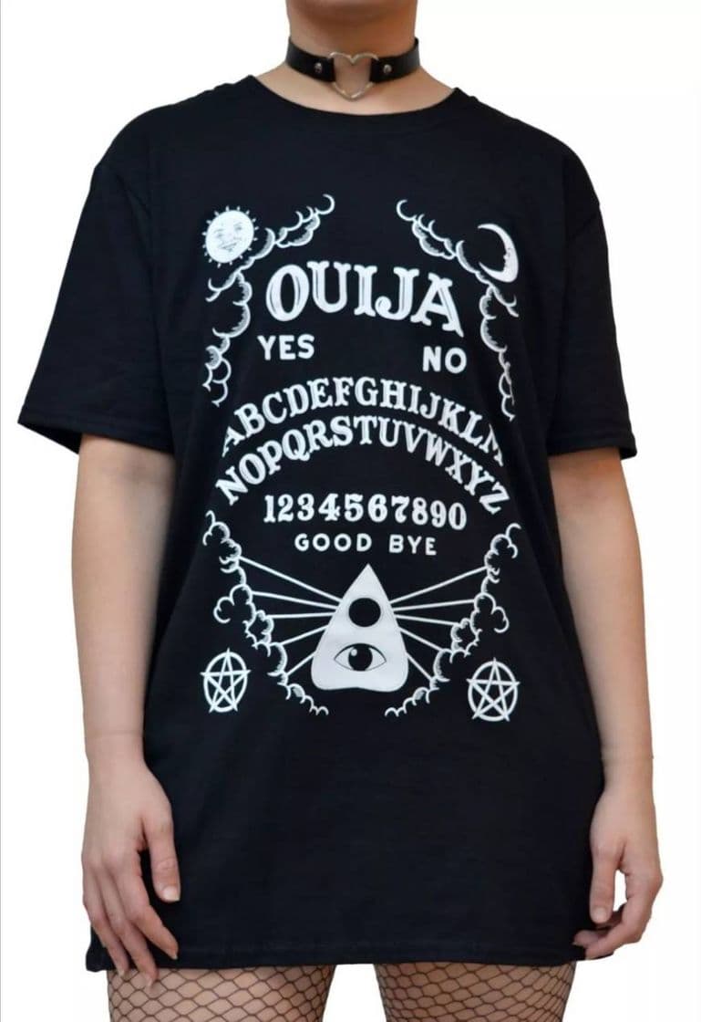 Fashion Polera ouija (negra manga corta) 🖤