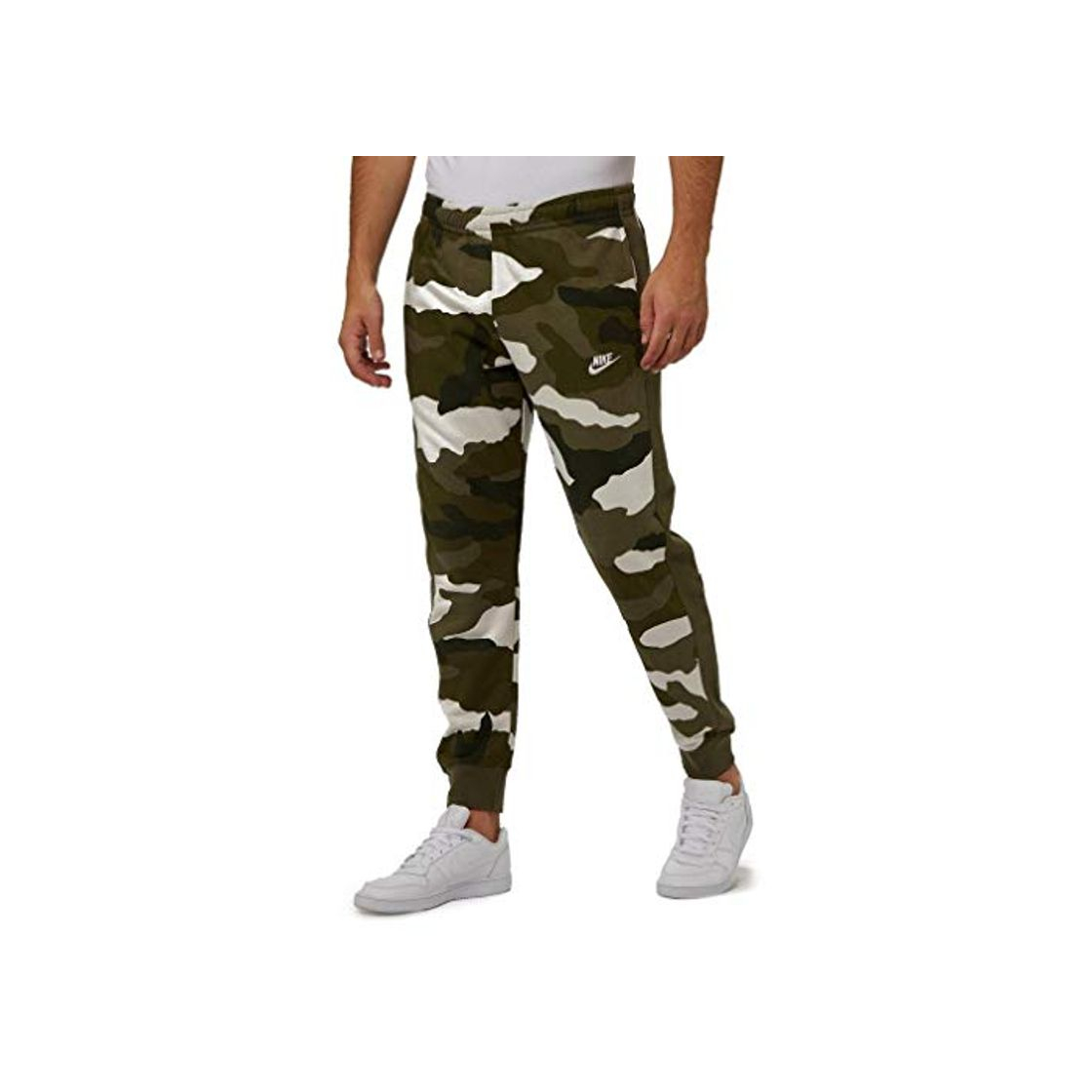 Moda Nike Sportswear Club Pantalones de Camuflaje para Correr para Hombre Verde Verde M