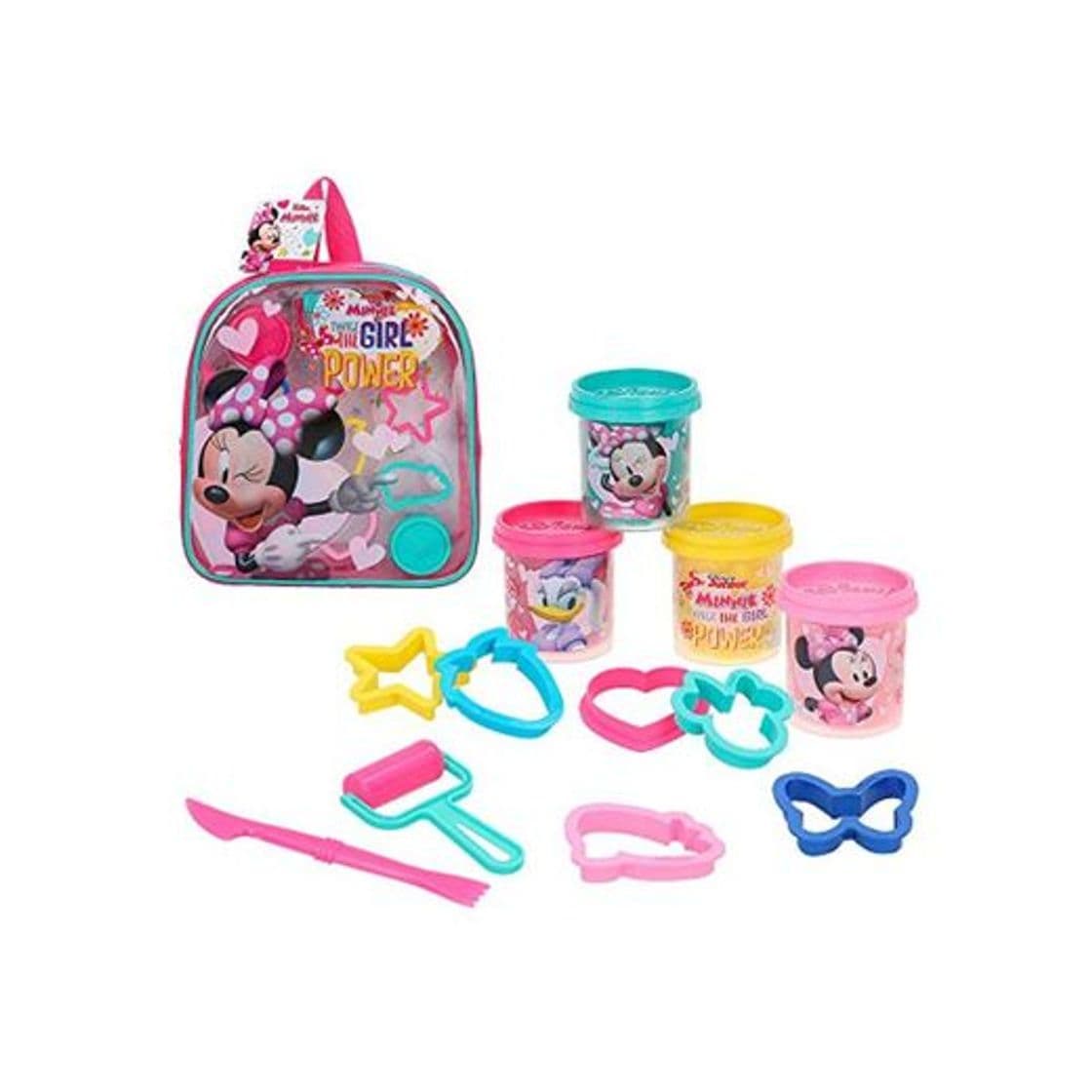 Product Disney - Kit mochila Minnie con 4 botes plastilina de 57 g