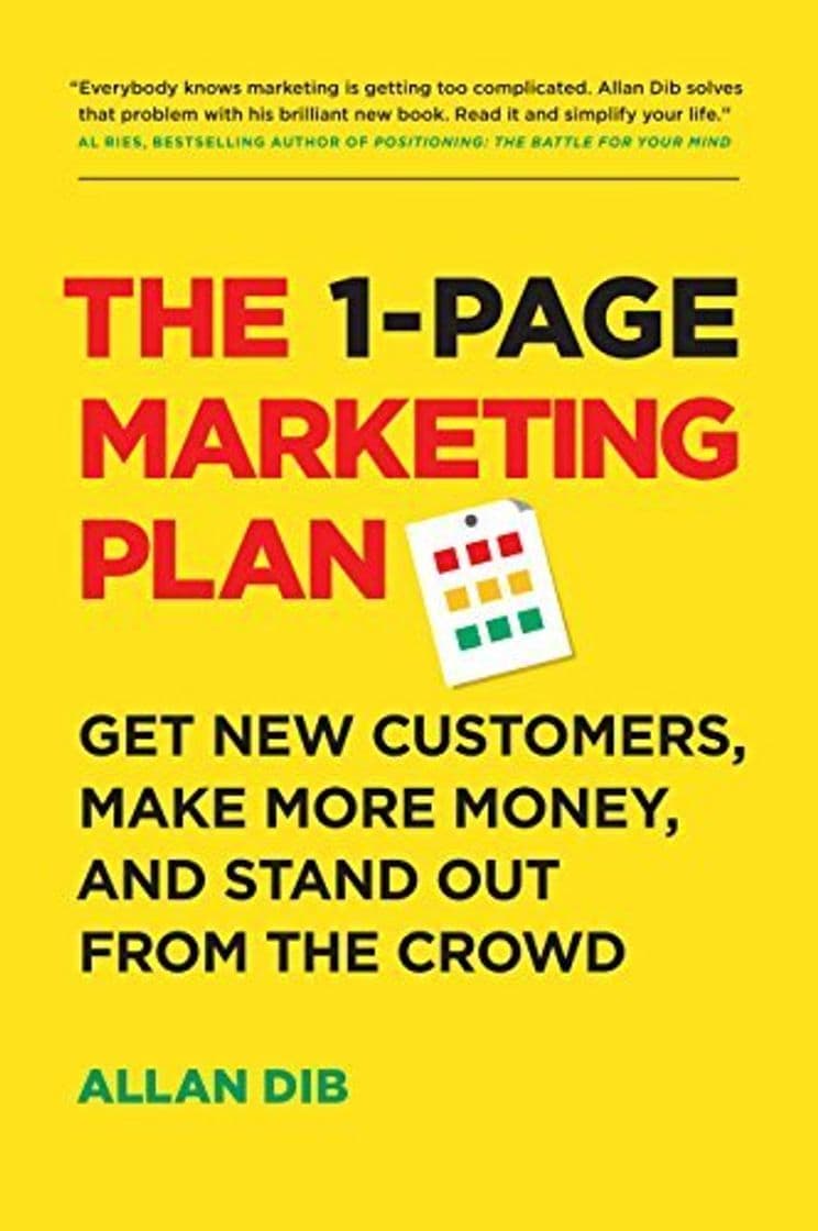 Libro The 1-Page Marketing Plan: Get New Customers, Make More Money, And Stand