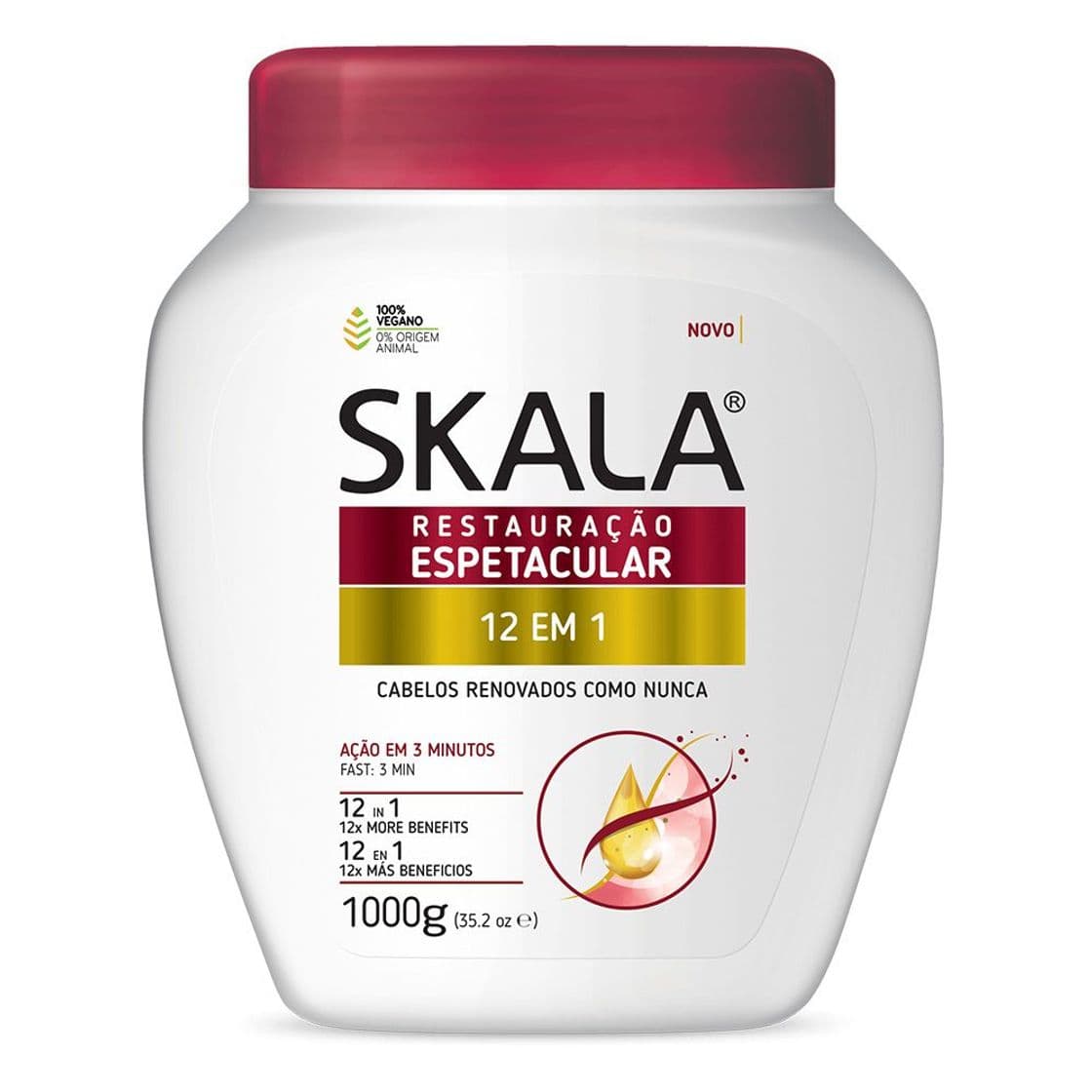 Fashion Creme de Tratamento Skala Restauração 12 em 1 