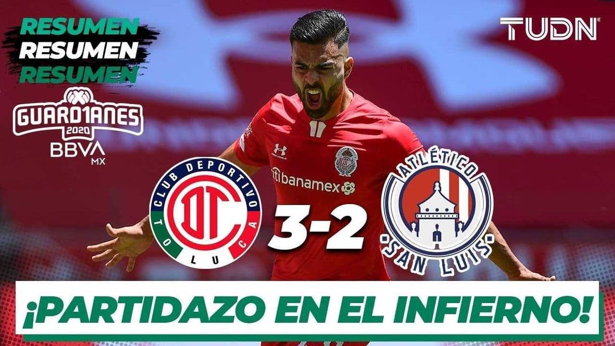 Moda Toluca vs san luis 3-2 Resumen Goles Liga MX 2020 .