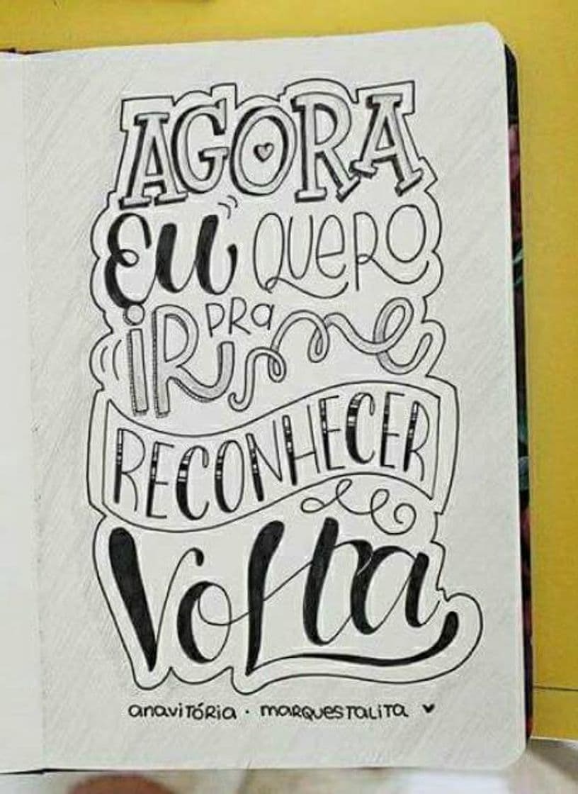 Moda Agora Eu Quero Ir | Hand Lettering