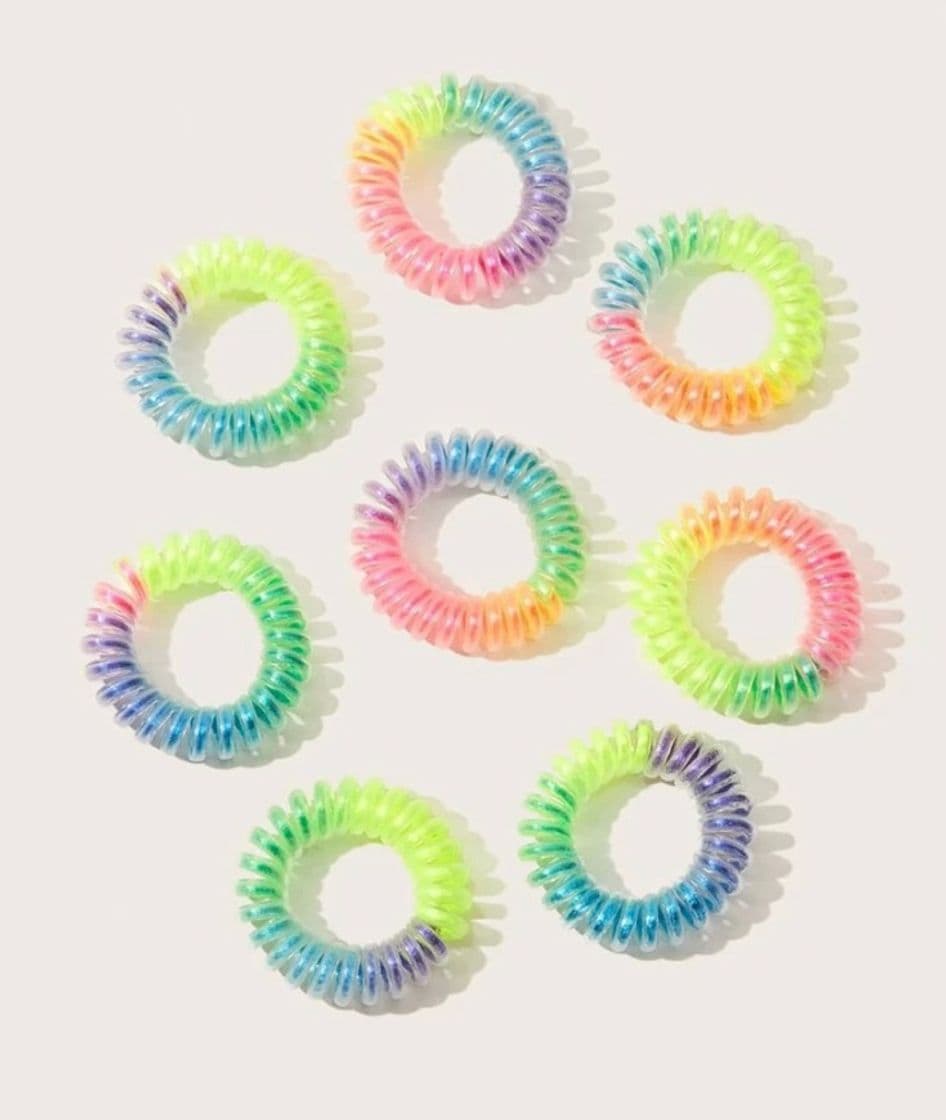 Fashion 8pcs Random Color Wire Hair Tie | SHEIN USA