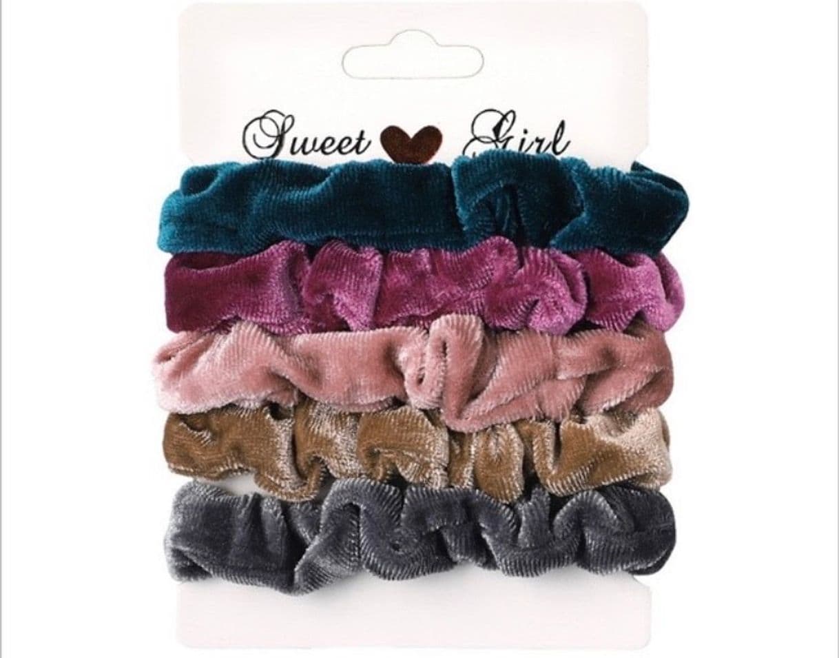 Fashion 3Pcs Vintage Scrunchie Velvet Leopard Scrunchies Set Elastic Hair ...