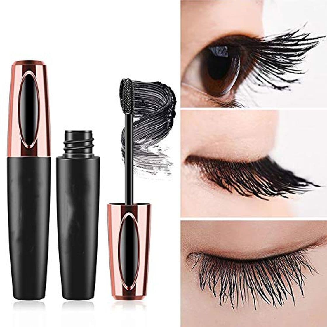 Product BHUJYG Mascara de pestañas 4D Seda Fibra Larga Duración de Maquillaje Mascara pestañas cosmética Rimel Impermeable Mascara De cilios