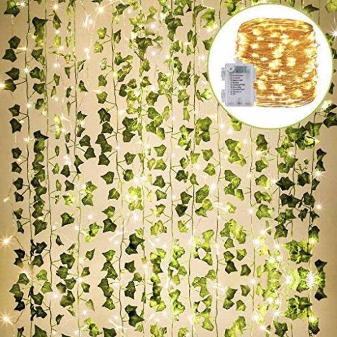 Product Artificial Ivy Garland Fake Plants with LED lights