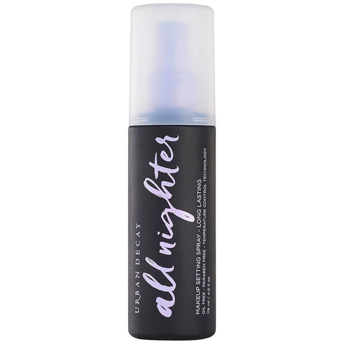 Fashion All nighter setting spray: Urban Decay.