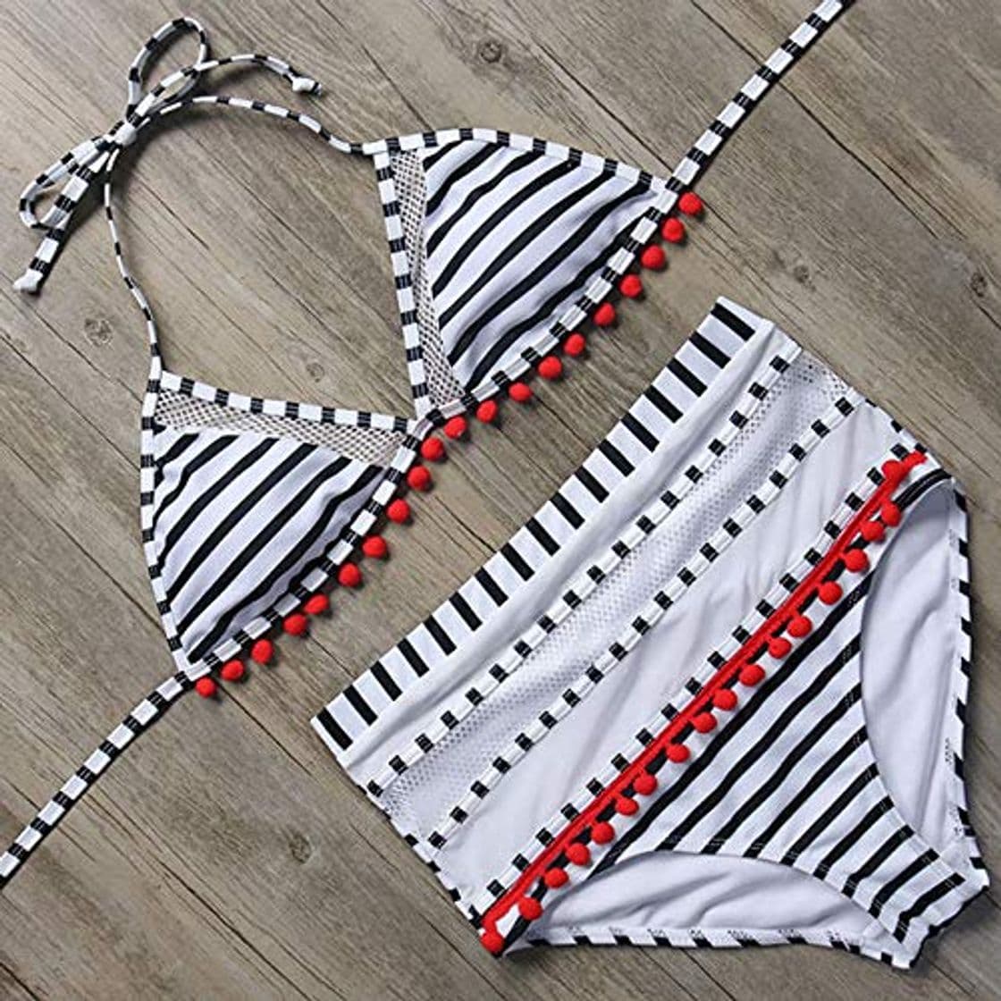 Product GUOZI Bikini Mulheres Maiô Biquini Do Laço Traje de baño Cintura Alta Maiô Empurrar para Cima Do Biquíni Set Ropa de Playa Verão Terno De Natação Acolchoado