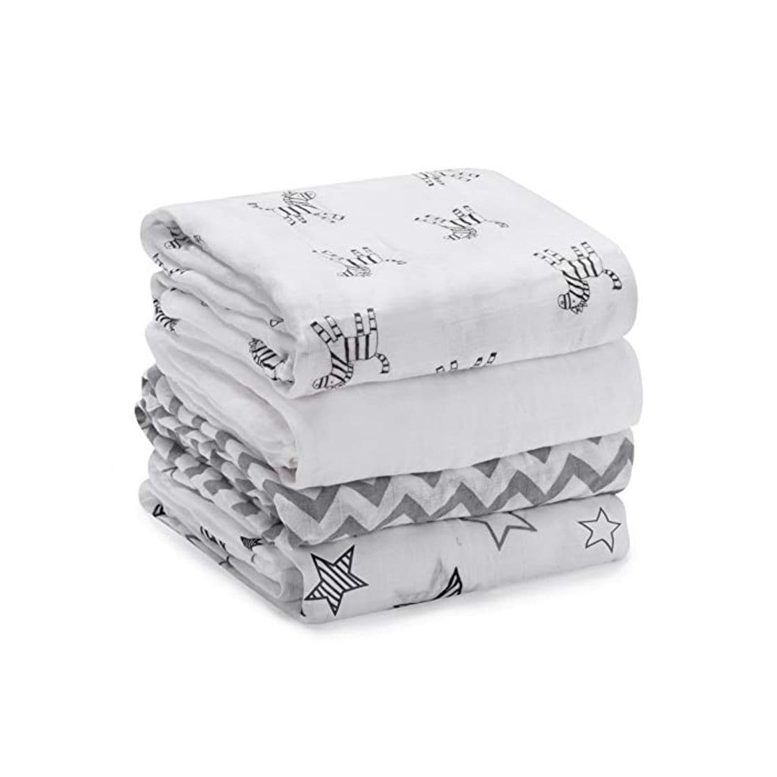 Product Mantas Swaddle Bebé de Envoltura de Muselina 120cm x 120 cm- Momcozy