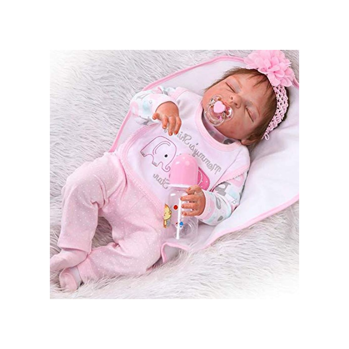 Producto ZIYIUI 23" 58cm Reborn Bebé Silicona Vinilo niña muñeca más Popular Preferido Regalo Muñecas