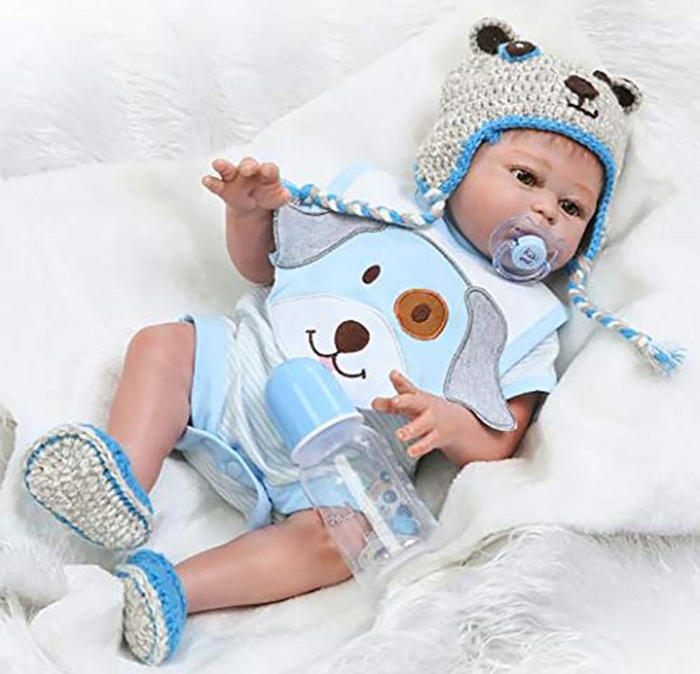 Producto ZIYIUI 20" 50 cm Reborn Bebé de Cuerpo Entero de Silicona de Vinilo Babbo Hecho a Mano Cuerpo de la niño de la muñeca Rebote más Popular Preferido Regalo