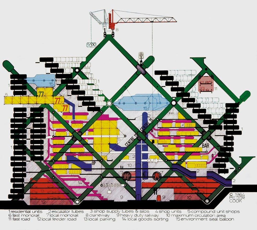 Moda The Plug-In City, Peter Cook