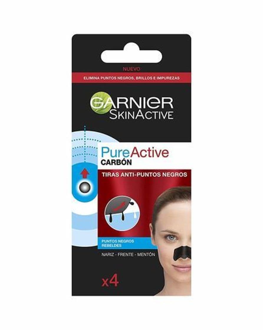 Belleza Garnier Skin Active PureActive Tiras de Carbón Anti Puntos Negros