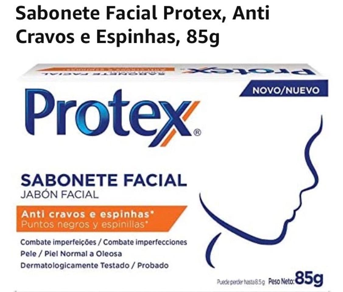 Fashion Sabonete Facial Protex (Anti cravos e espinhas) 