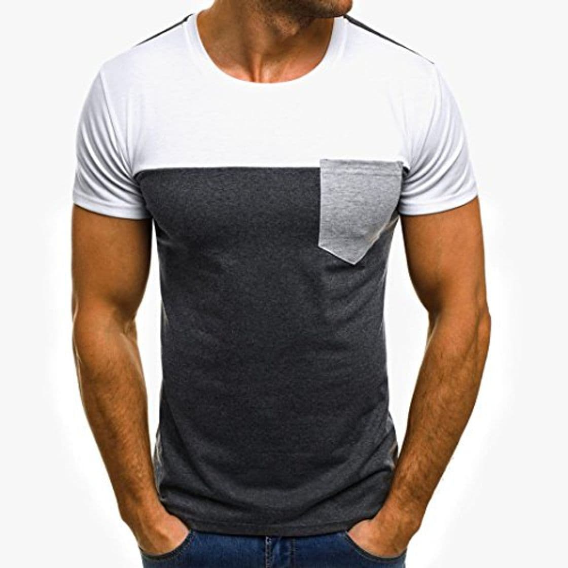 Product Camisas HombreCamisetas Hombre Originales Manga Corta Verano Moda Delgada Blusa Deportivas Pollover