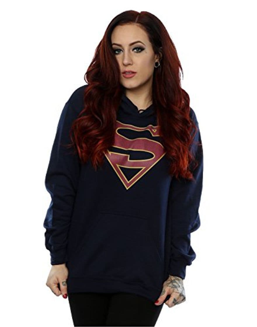 Fashion DC Comics mujer Supergirl Logo Capucha X