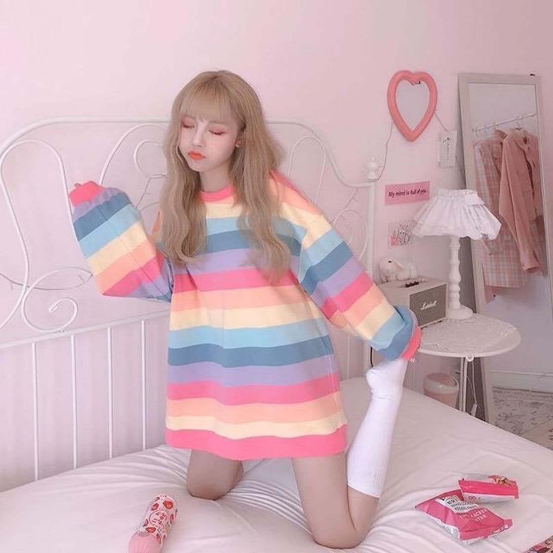 Producto Ulzzang Loose Rainbow Sweater – Roo Roo Kawaii