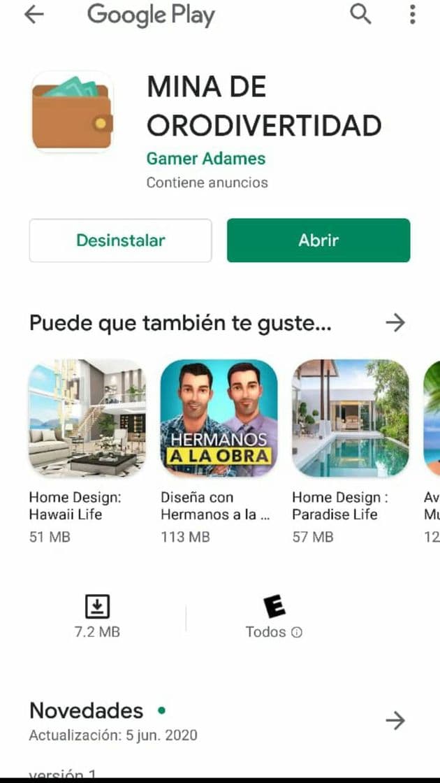 App MINA DE ORODIVERTIDAD