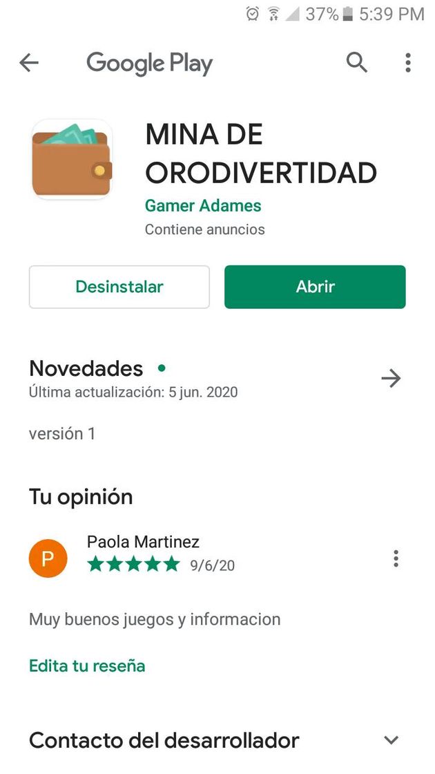 App Mina de oro divertidad 