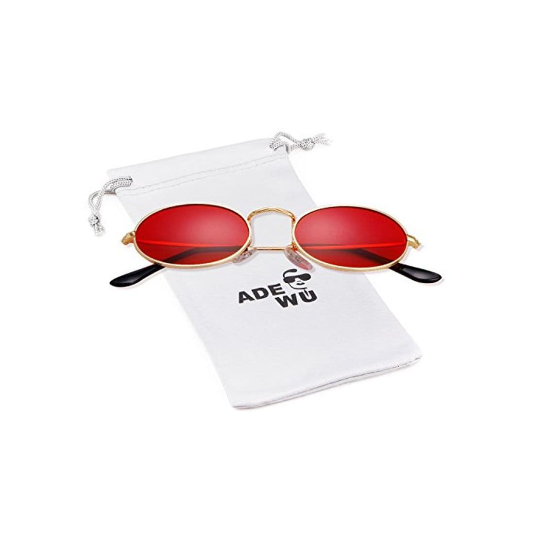 Product ADEWU Gafas de sol para mujer, gafas ovaladas pequeñas Gafas vintage redondas