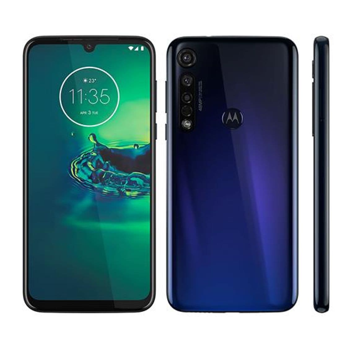 Moda Smartphone Motorola Moto G8 Plus Azul Safira 64GB, Tela Max ...