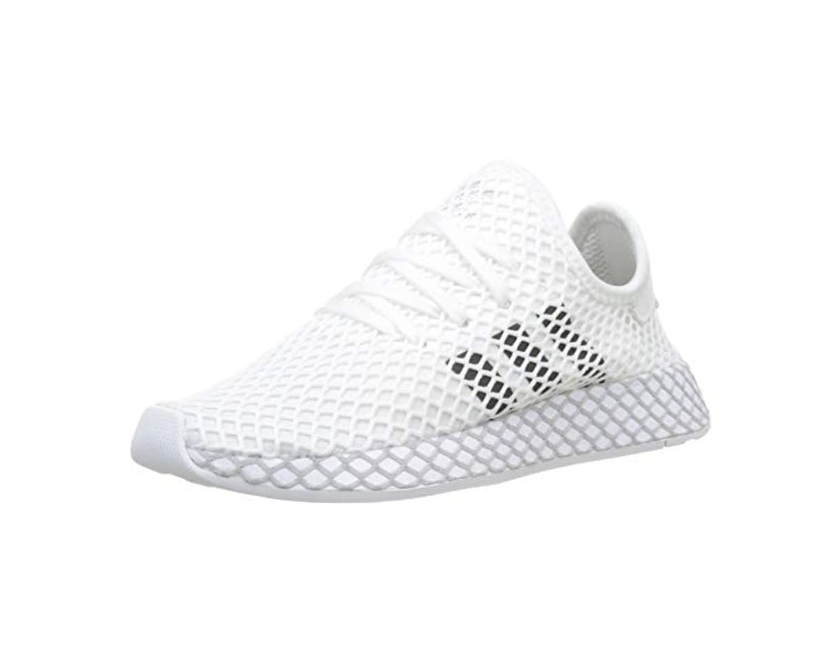 Moda Adidas Deerupt Runner J, Zapatillas de Gimnasia Unisex Niños, Blanco