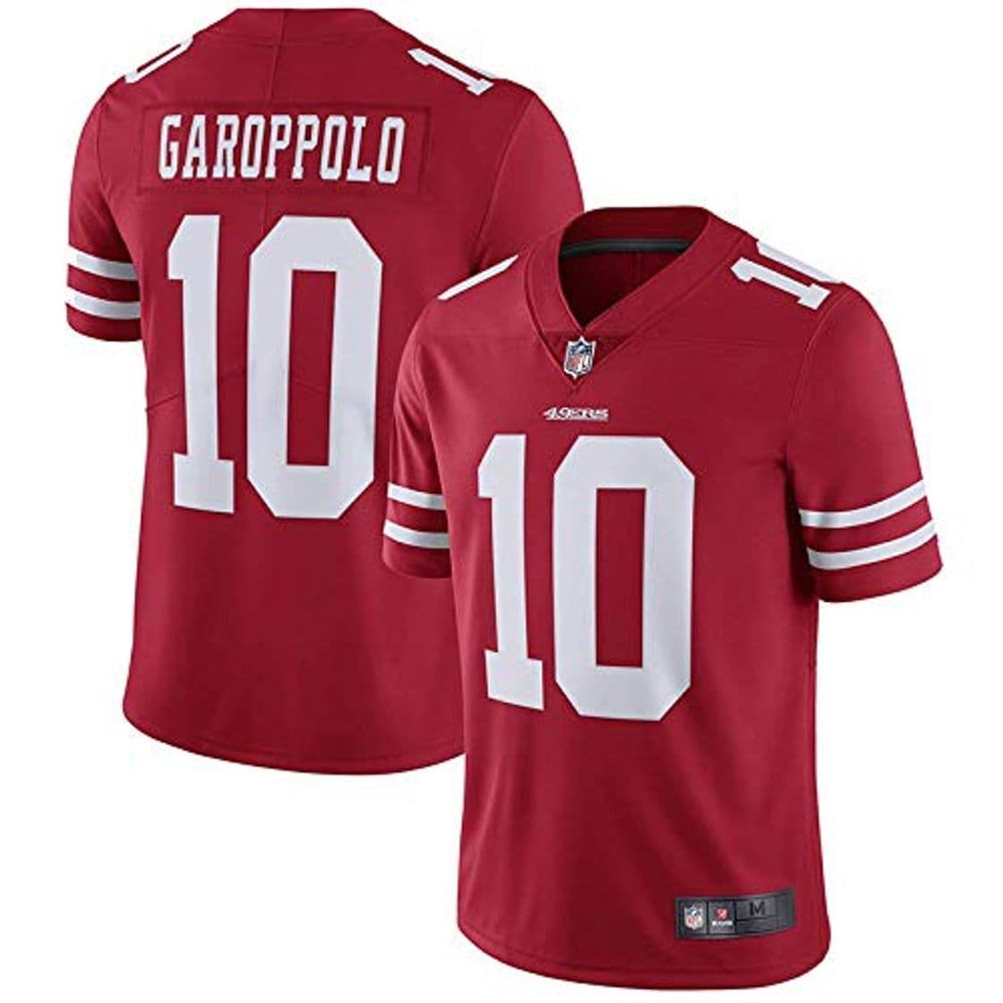 Producto LAVATA Camiseta De Manga Corta para Hombre Uniforme De Futbol San Francisco 49ers 10# Jimmy Garoppolo Camisetas Jerseys Uniformes De Rugby