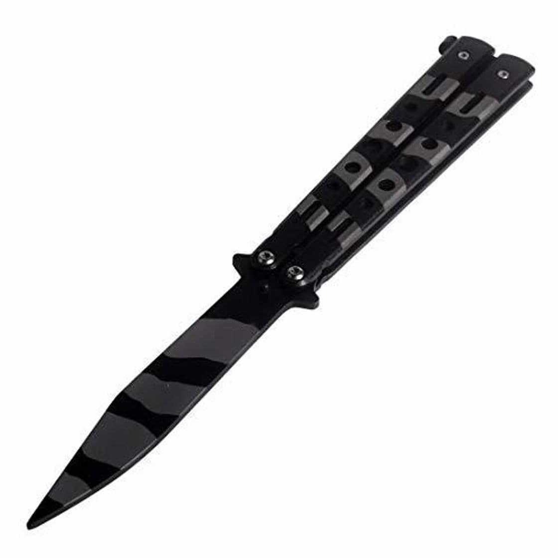 Product Cuchillo de Entrenamiento para el Amante de CSGO Acero Inoxidable Negro CS/HDD12