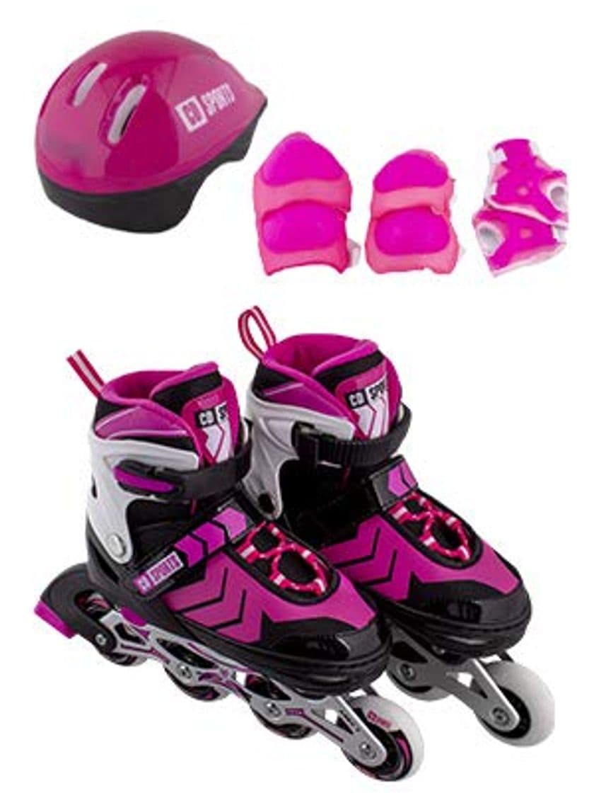 Product Calma Dragon Patines en Linea Ajustables, Profesionales para Adultos y Niños, con