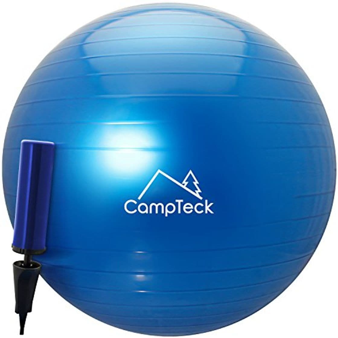 Producto CampTeck U6764 Pelota Gimnasia 65cm con Bomba Mejorado de Mano Pelota de