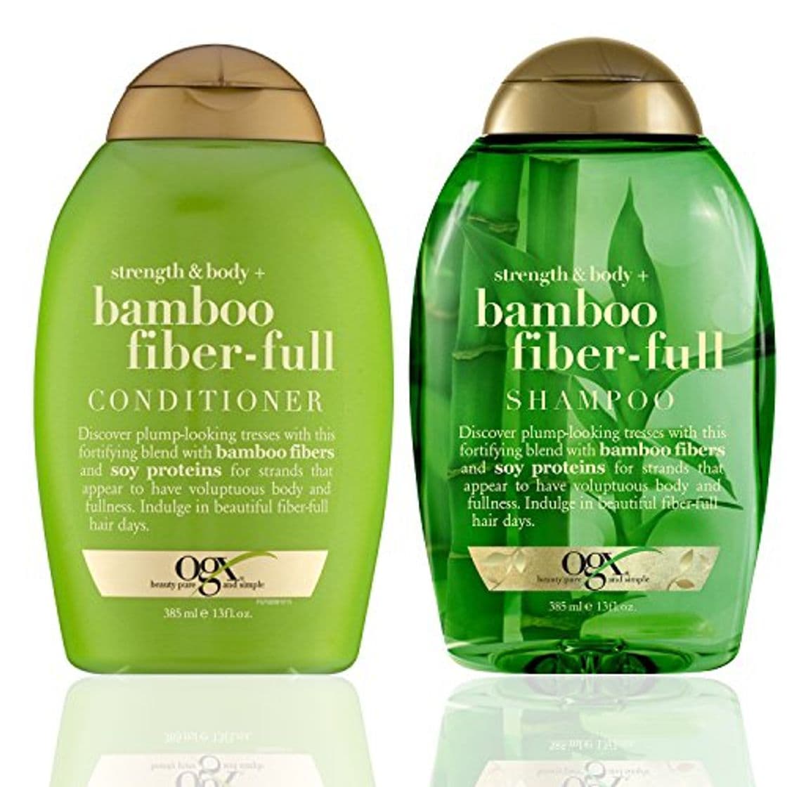 Producto Ogx ~ Bamboo Fiber-Full Shampoo and Conditioner Set