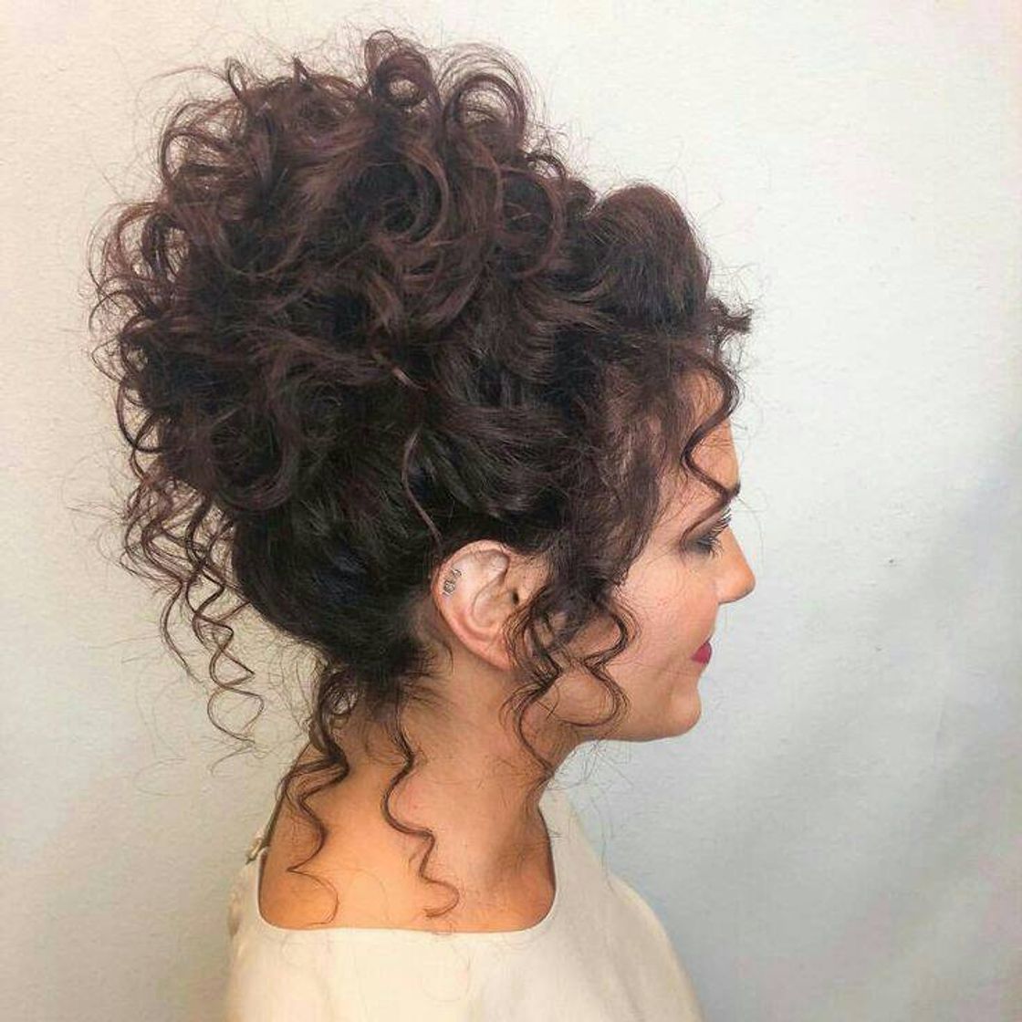 Fashion Penteado com cachos